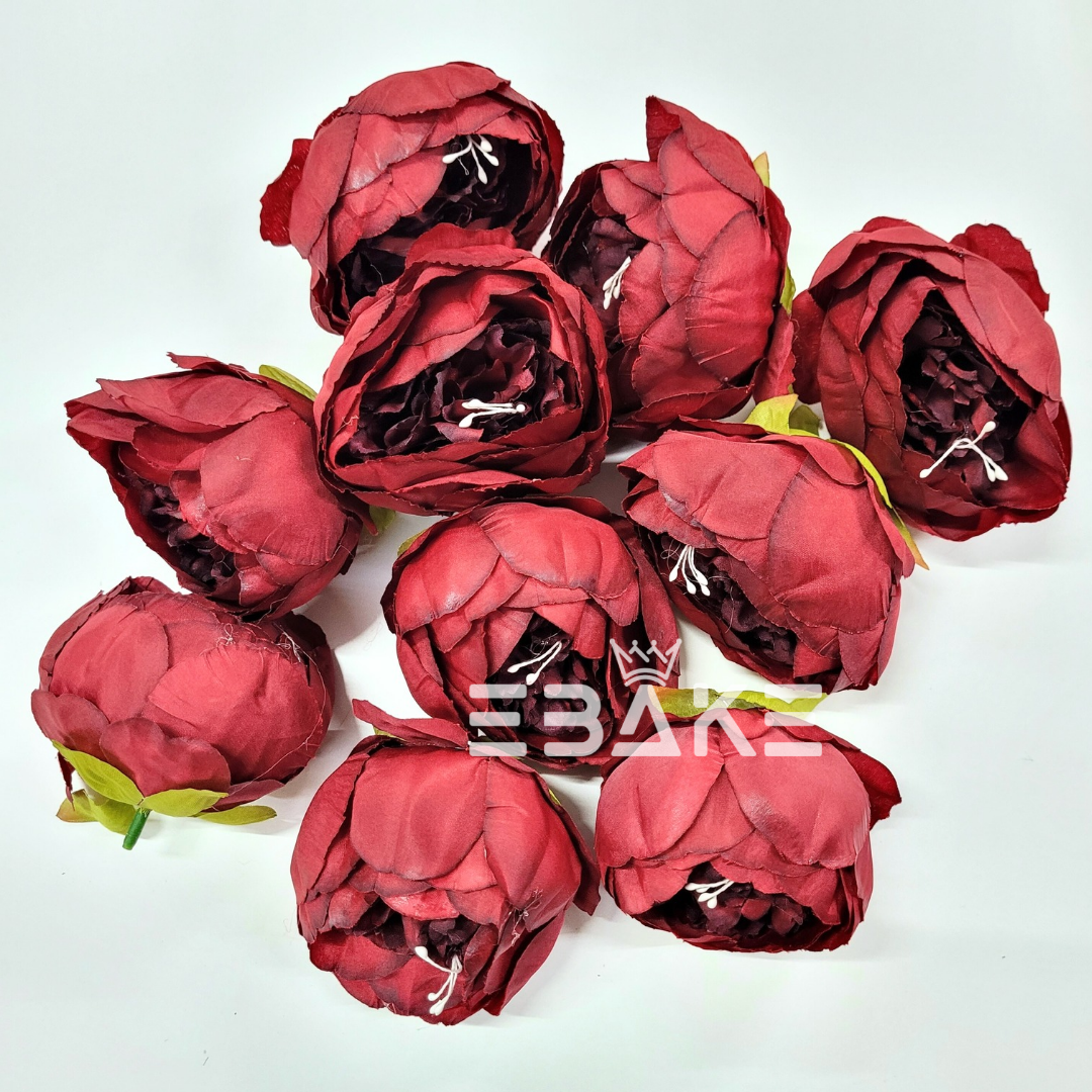 Large Peony - A133 Maroon (Jumbo Peony)