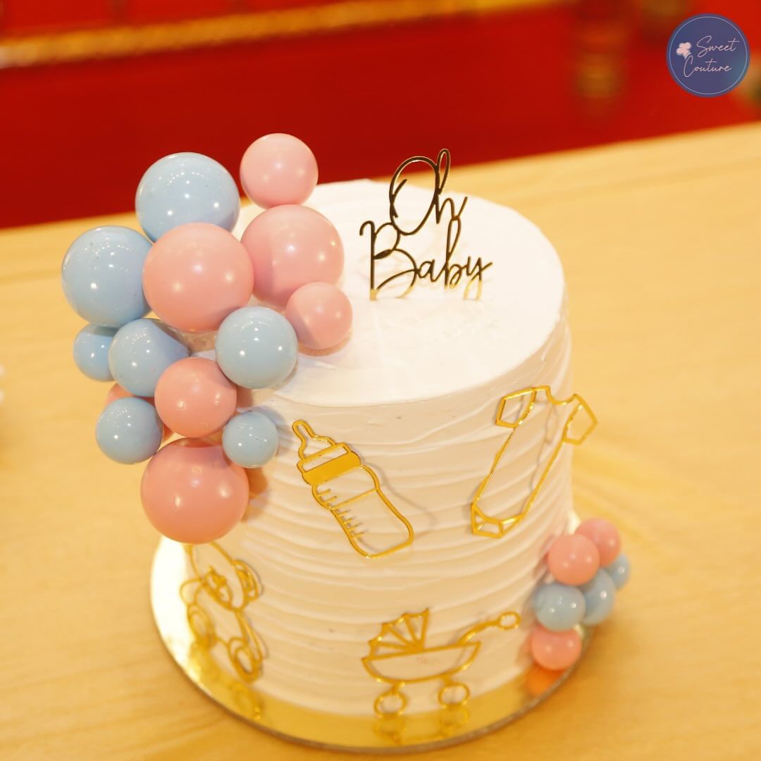Baby Shower Acrylic Set / Acrylic Charms (6 Pieces) Cake Topper Set