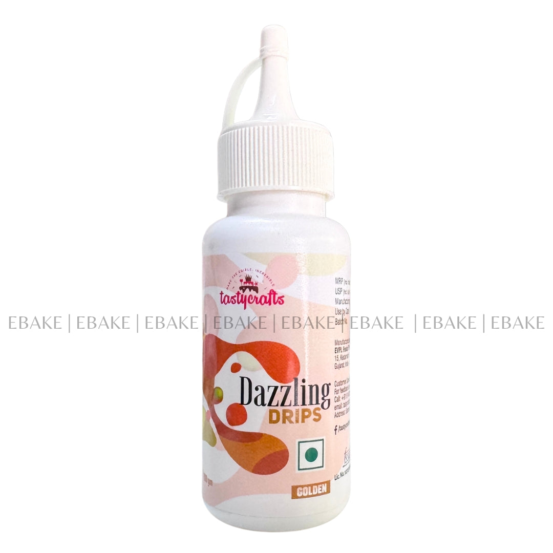 Golden Dazzling Drips - Cake Decorating Drips