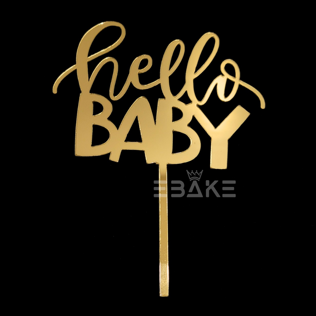Hello Baby Cake Topper