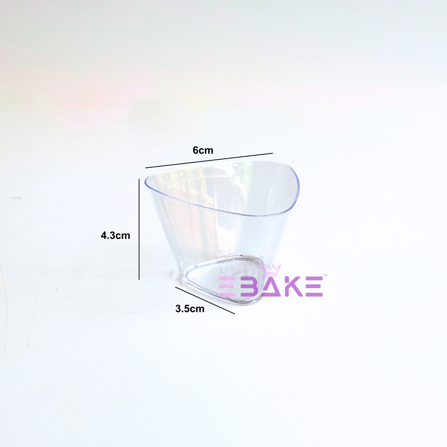 Acrylic Dessert Cups / Mousse Cups 65ml