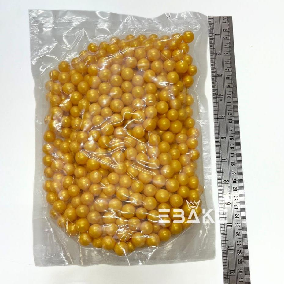 Golden Pearl Sprinkles (Sugar Balls) 14 mm