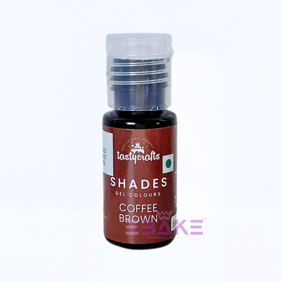 Coffee Brown Edible Concentrated Gel Colour for Cake Decorating - 20g Bottle