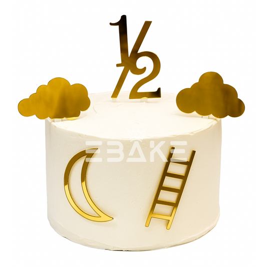 Half Birthday Charms Acrylic Set (5 Pieces)