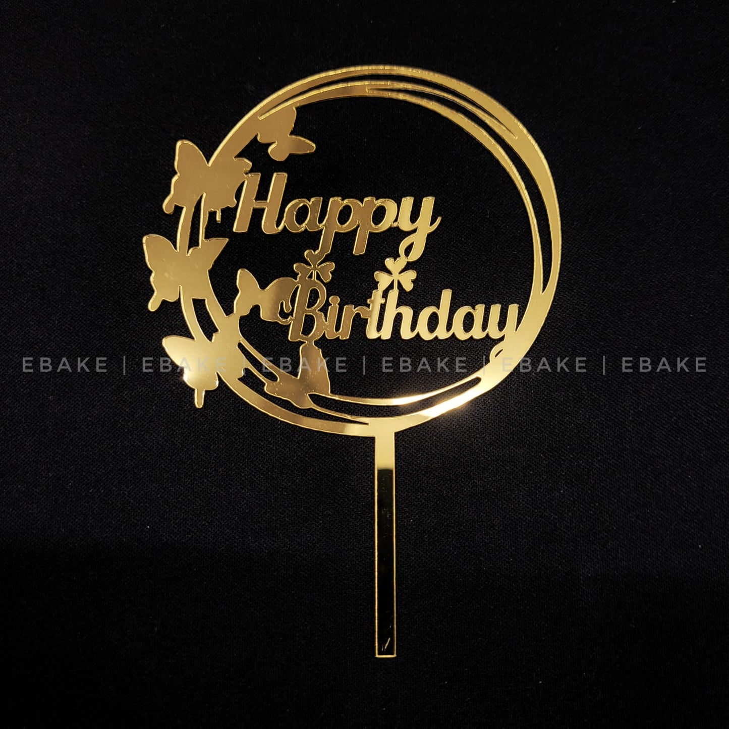 Happy Birthday Cake Topper Butterfly