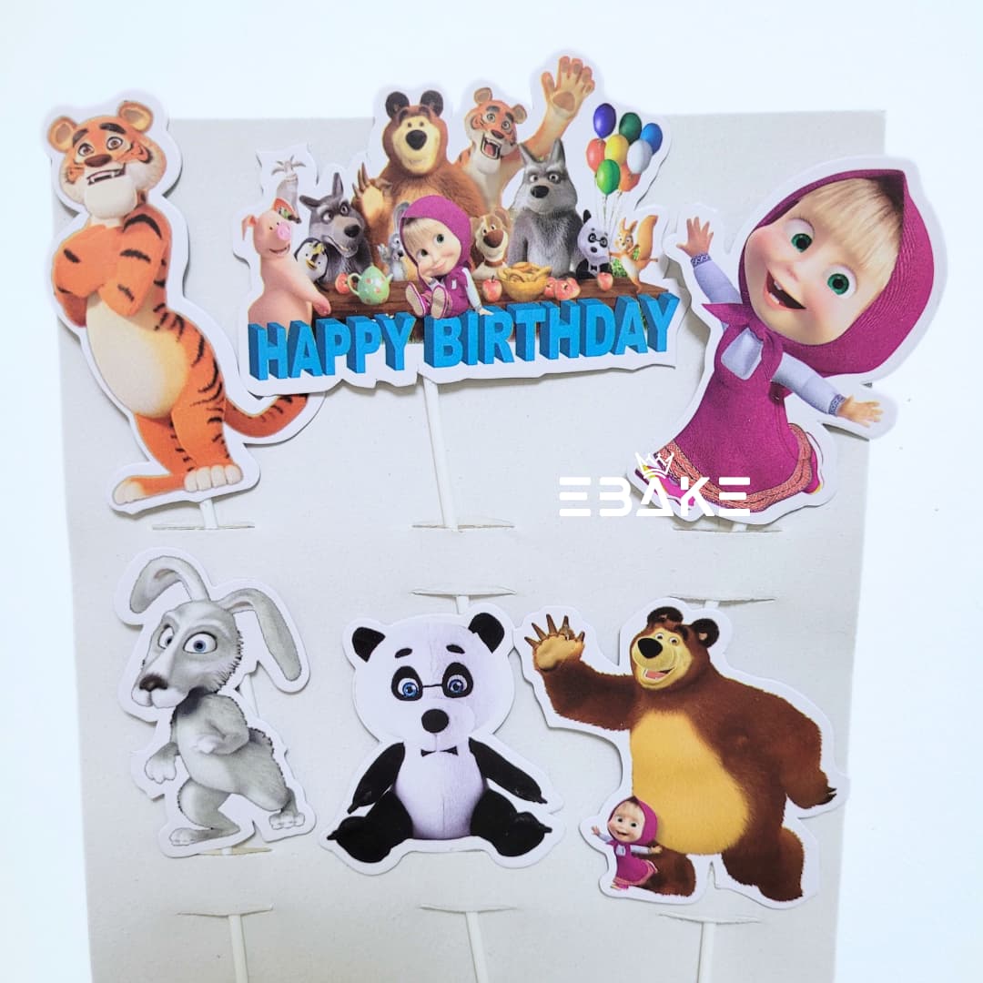 Cartoon Theme Paper Topper Set Bear