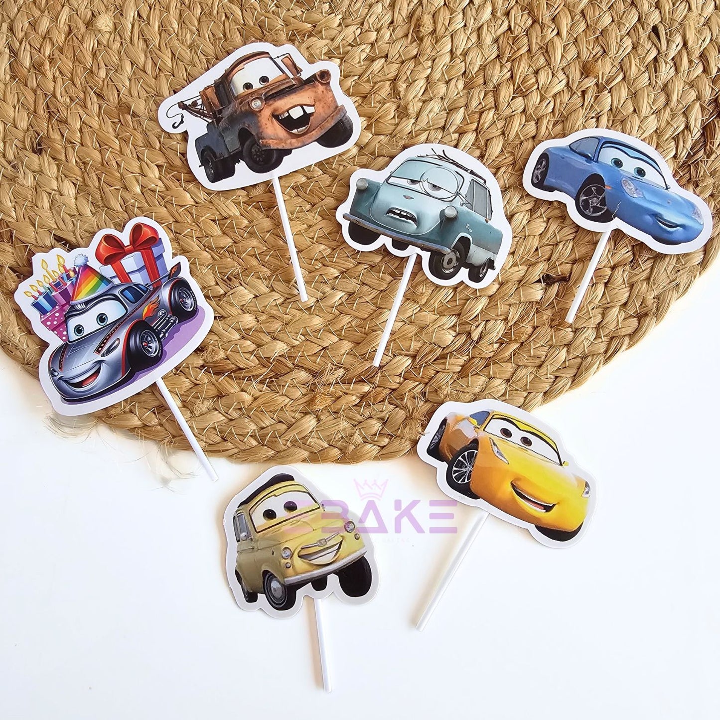 Cars Theme Paper Topper Set
