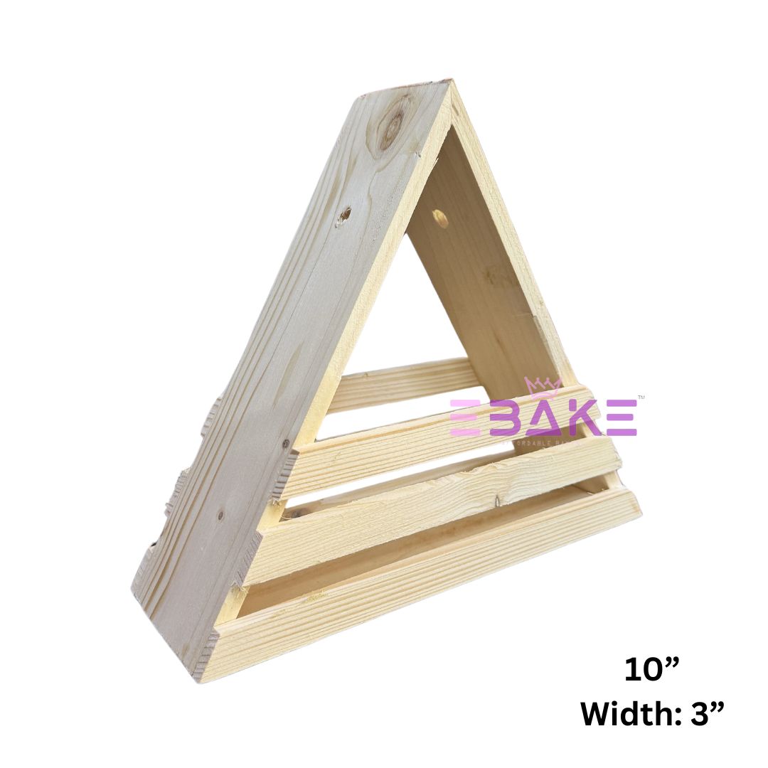 Pinewood Hamper Box / Triangle Hamper Basket Single Piece