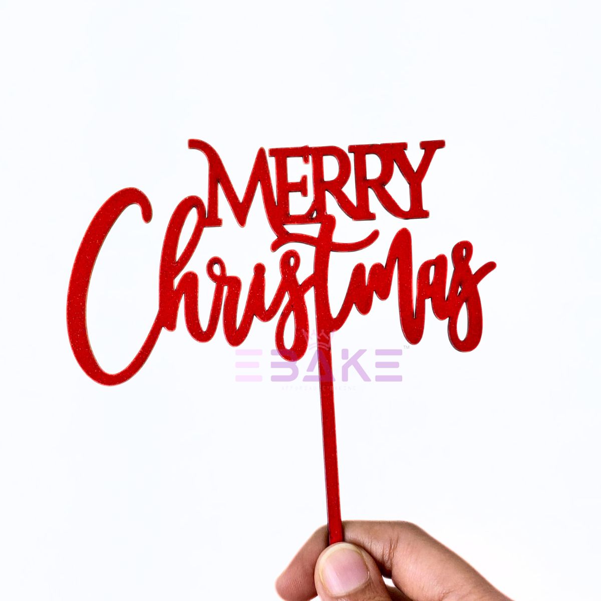 Merry Christmas Cake Topper MDF