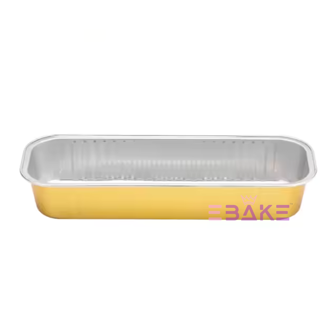 Gold Aluminium Foil Mini Loaf Pans With Lids