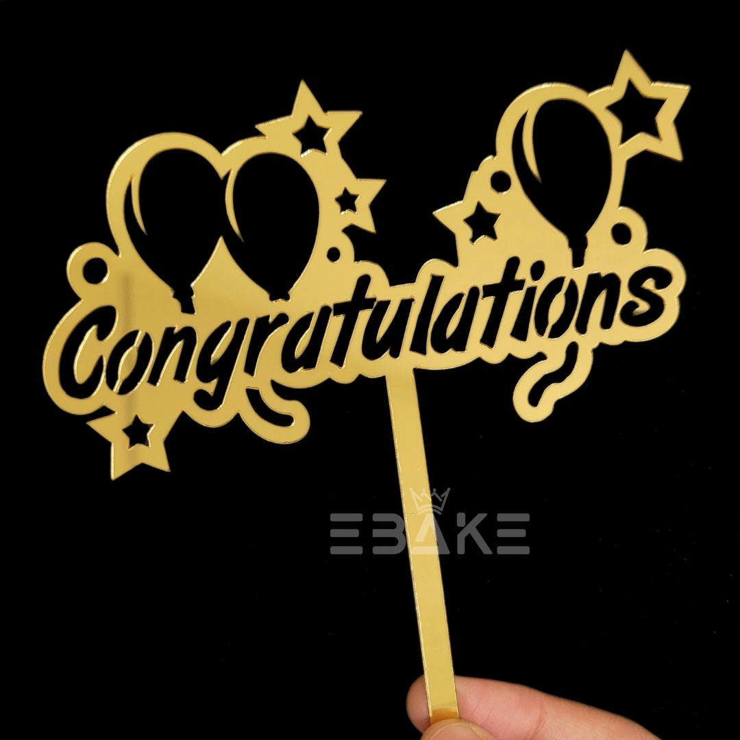 Congratulations Cake Topper EBAKE