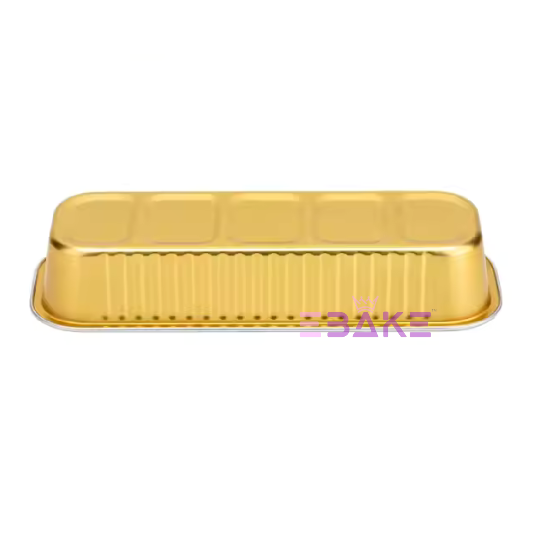 Gold Aluminium Foil Mini Loaf Pans With Lids