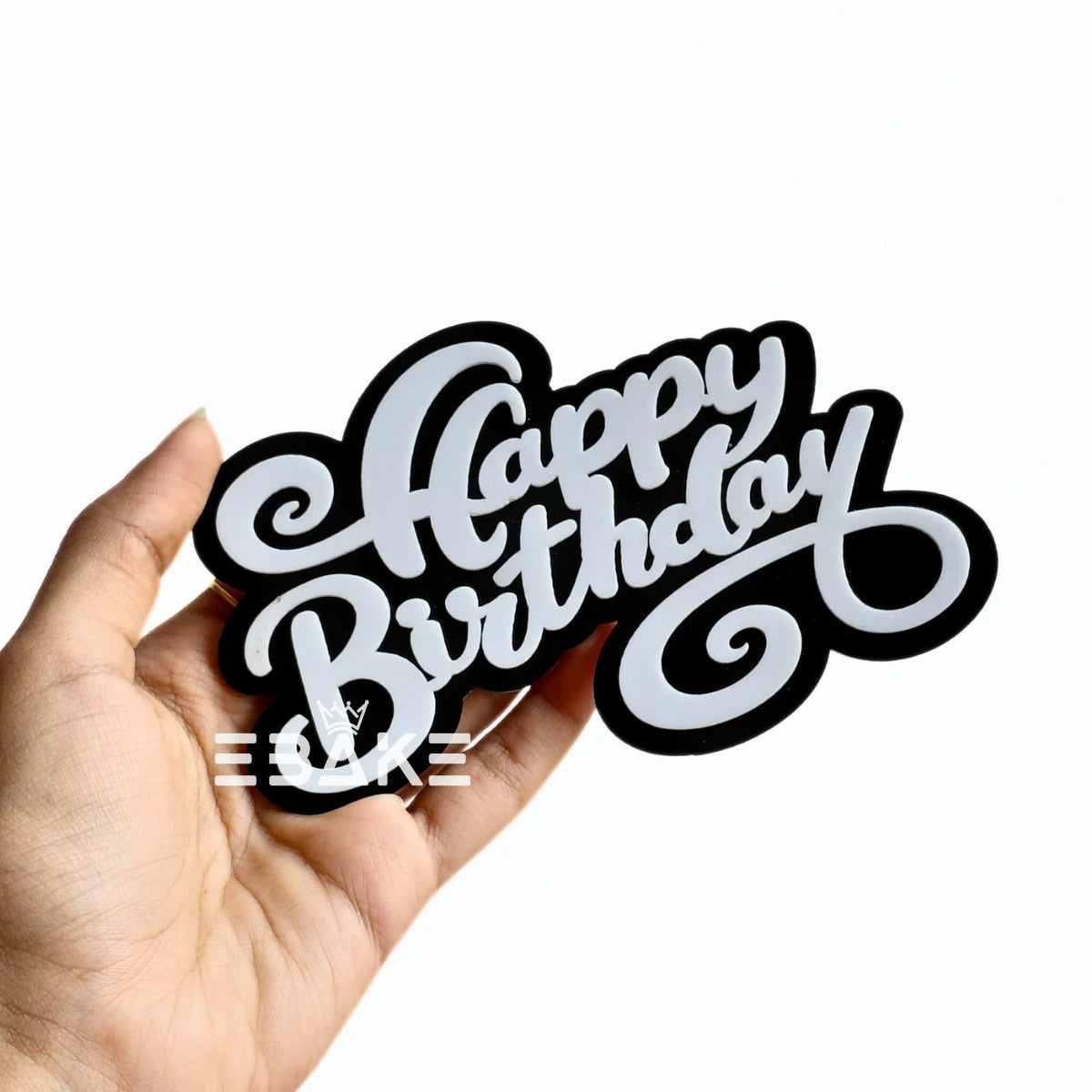 Double Colour Happy Birthday Cutout/Charm
