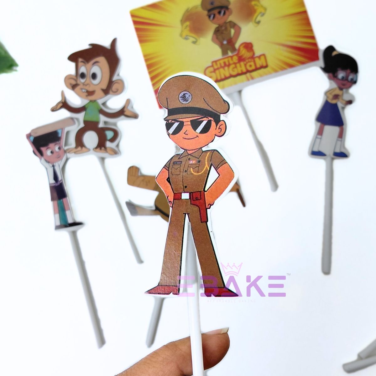 Little Singham Theme Paper Topper Set