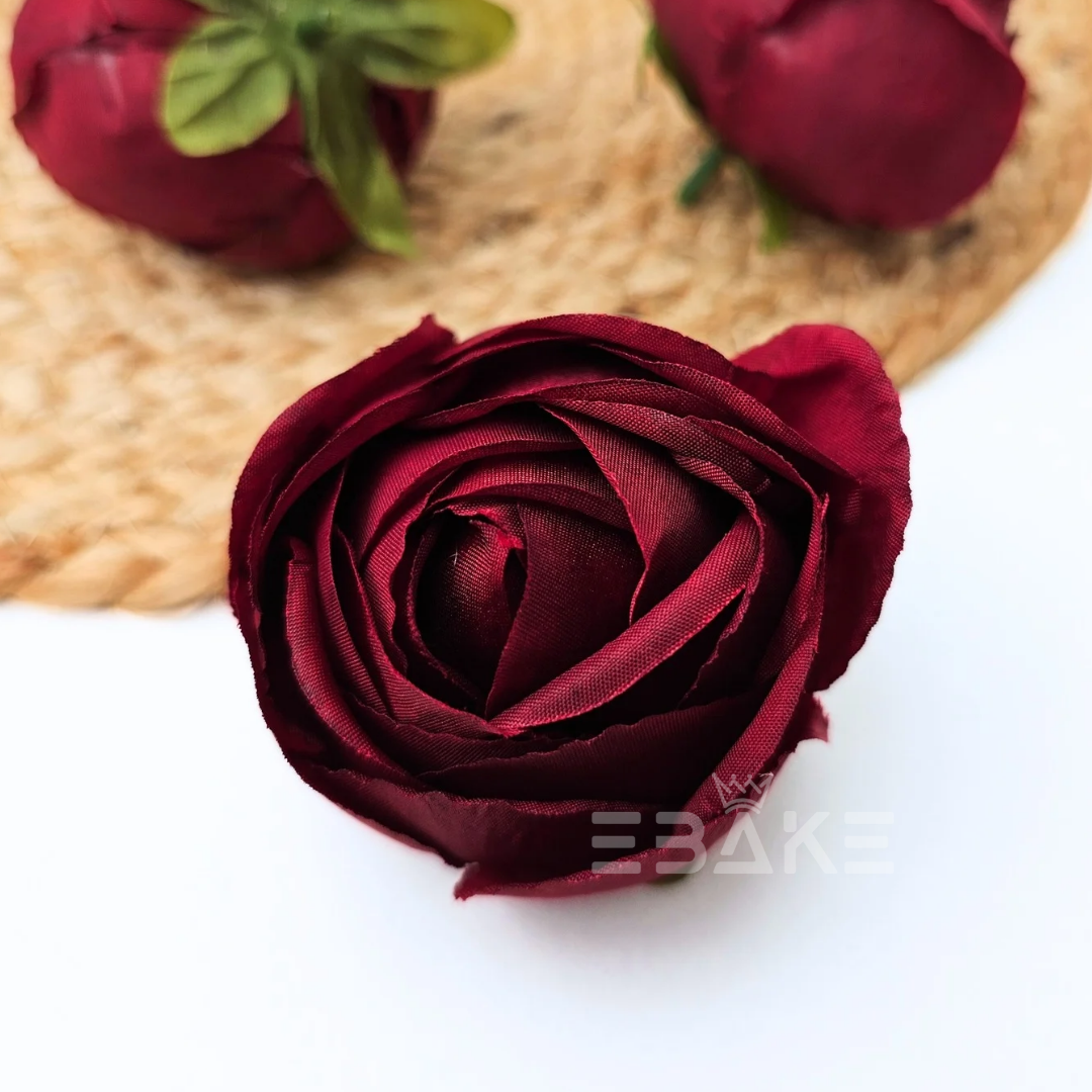 Closed Peony Maroon - A932 (Single Piece)
