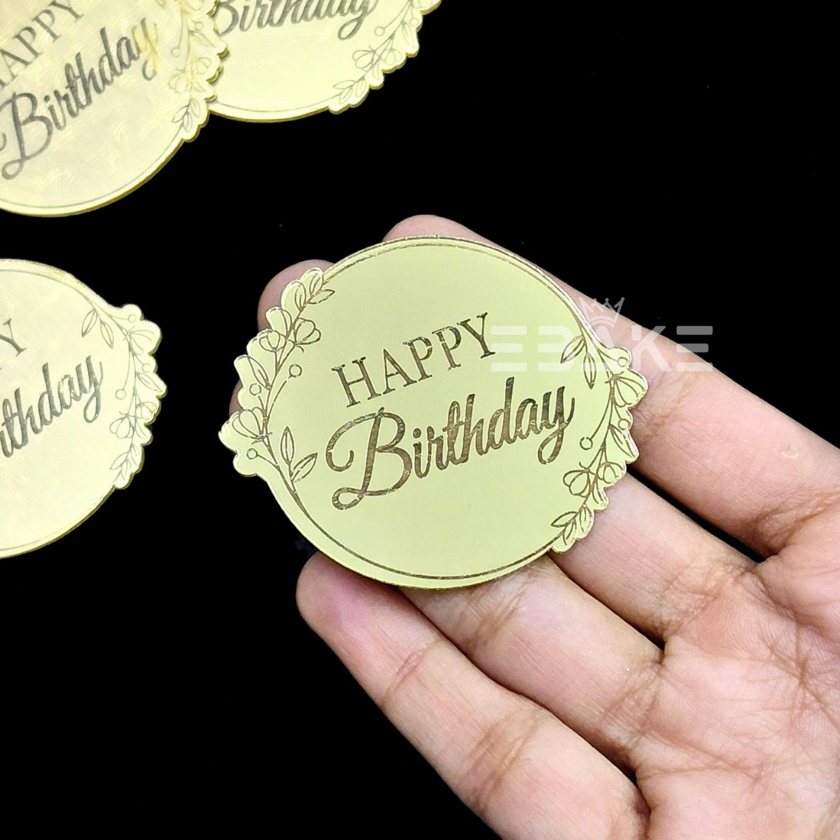 Happy Birthday Coin Topper 2" (Cake Disc) - Set of 10