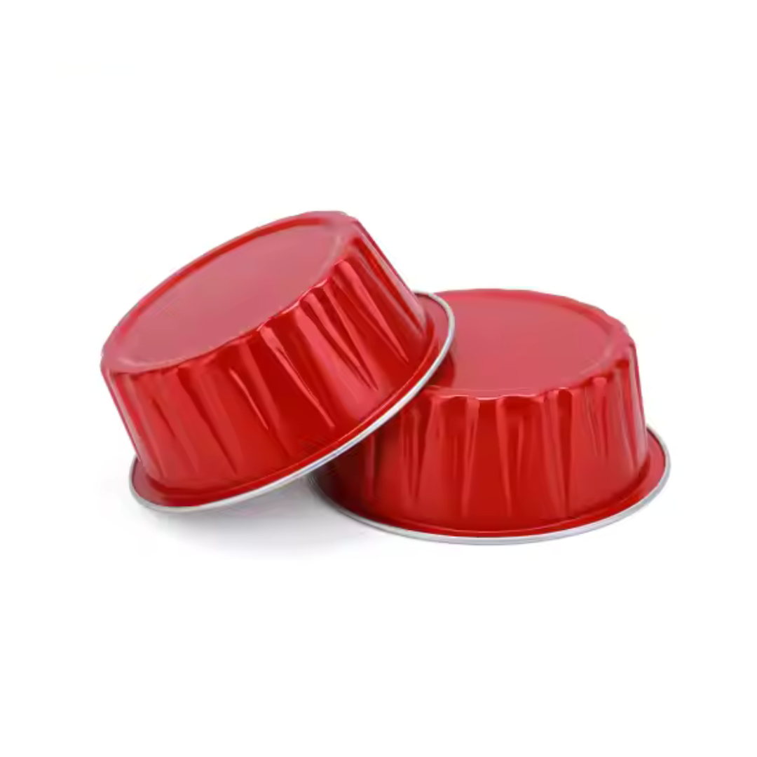 Round Aluminium Foil Baking Cups With Lids