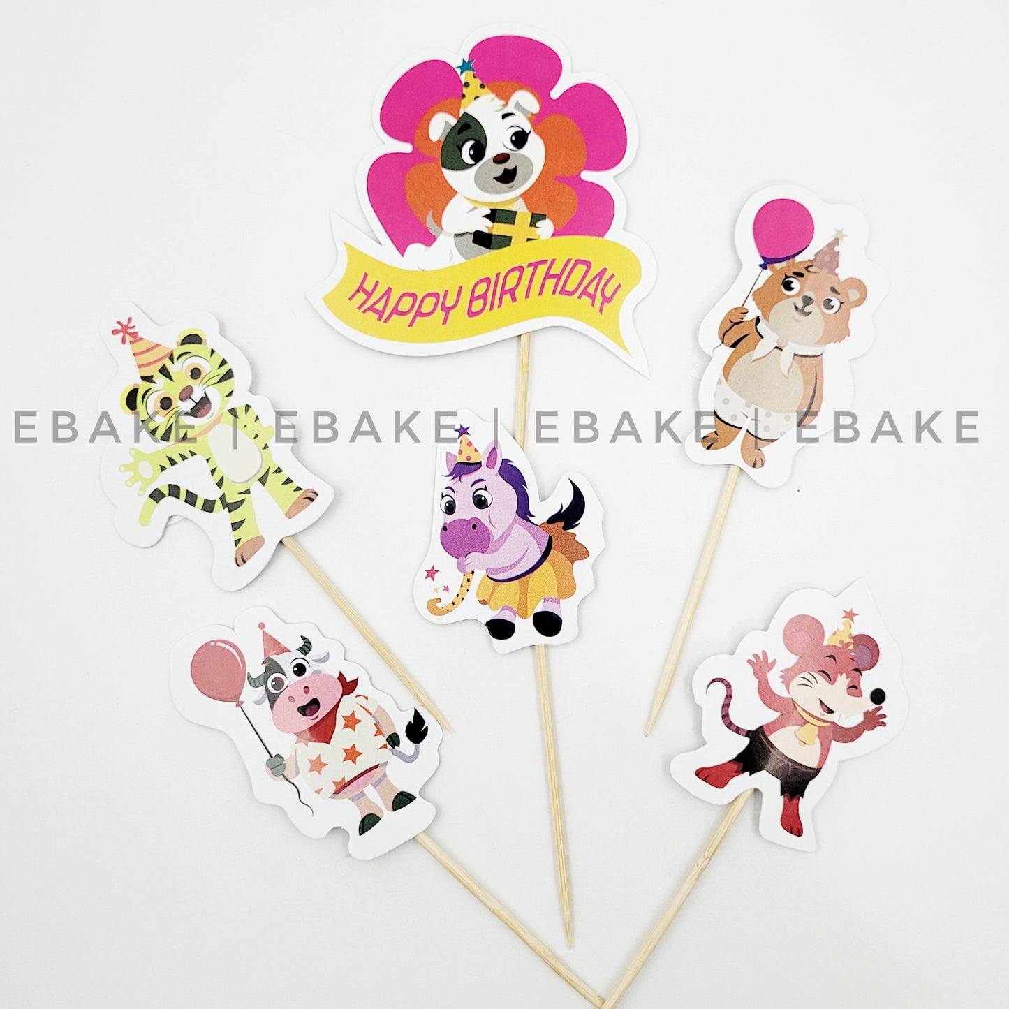 Cartoon Theme Paper Topper Set