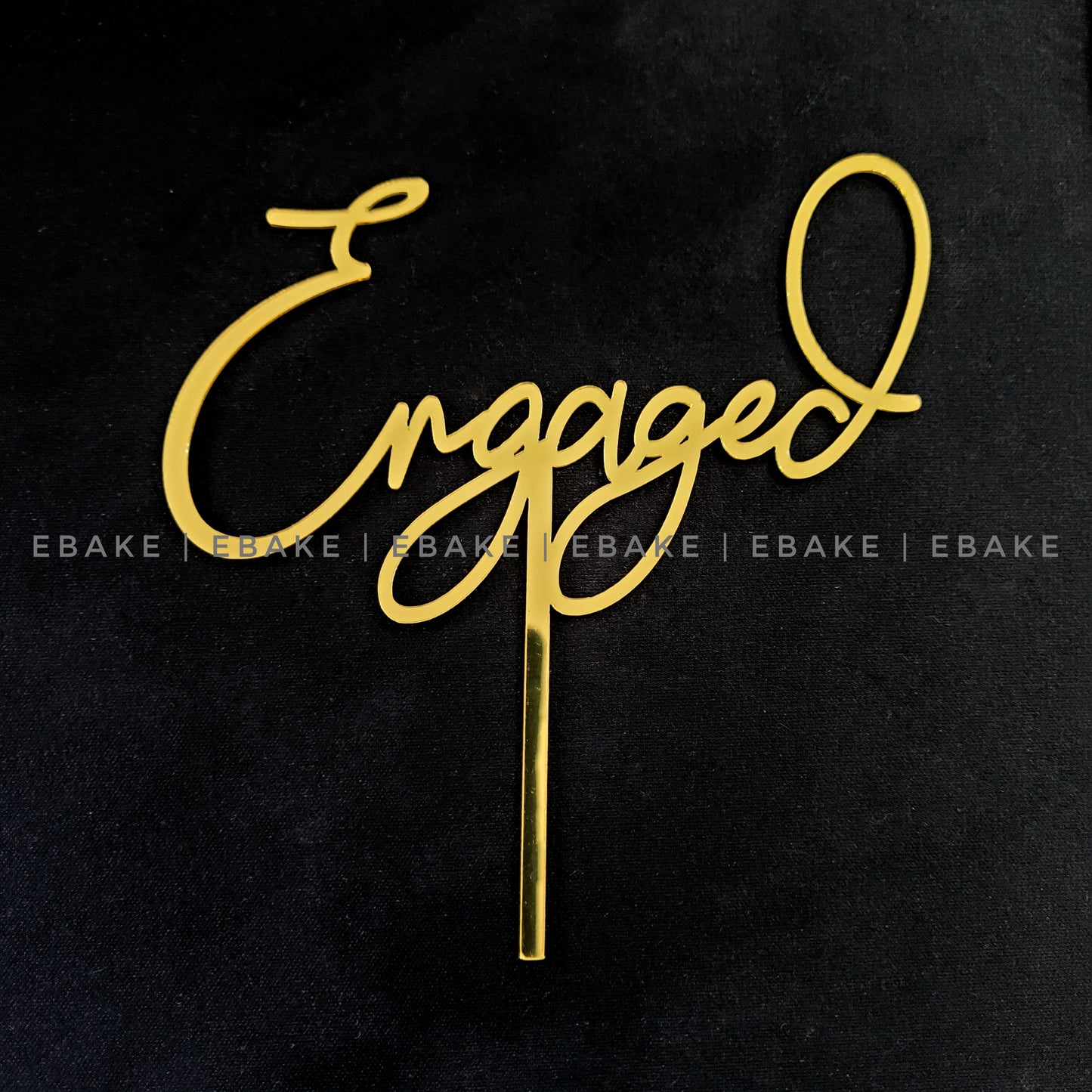 Engaged Cake Topper Acrylic