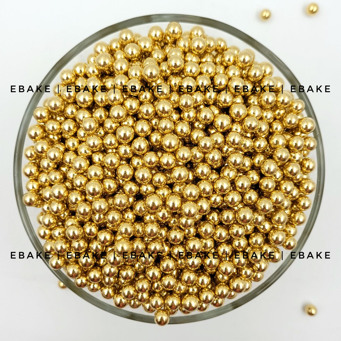 Imported Golden Pearl Sprinkles 6 mm Sugar Balls A297