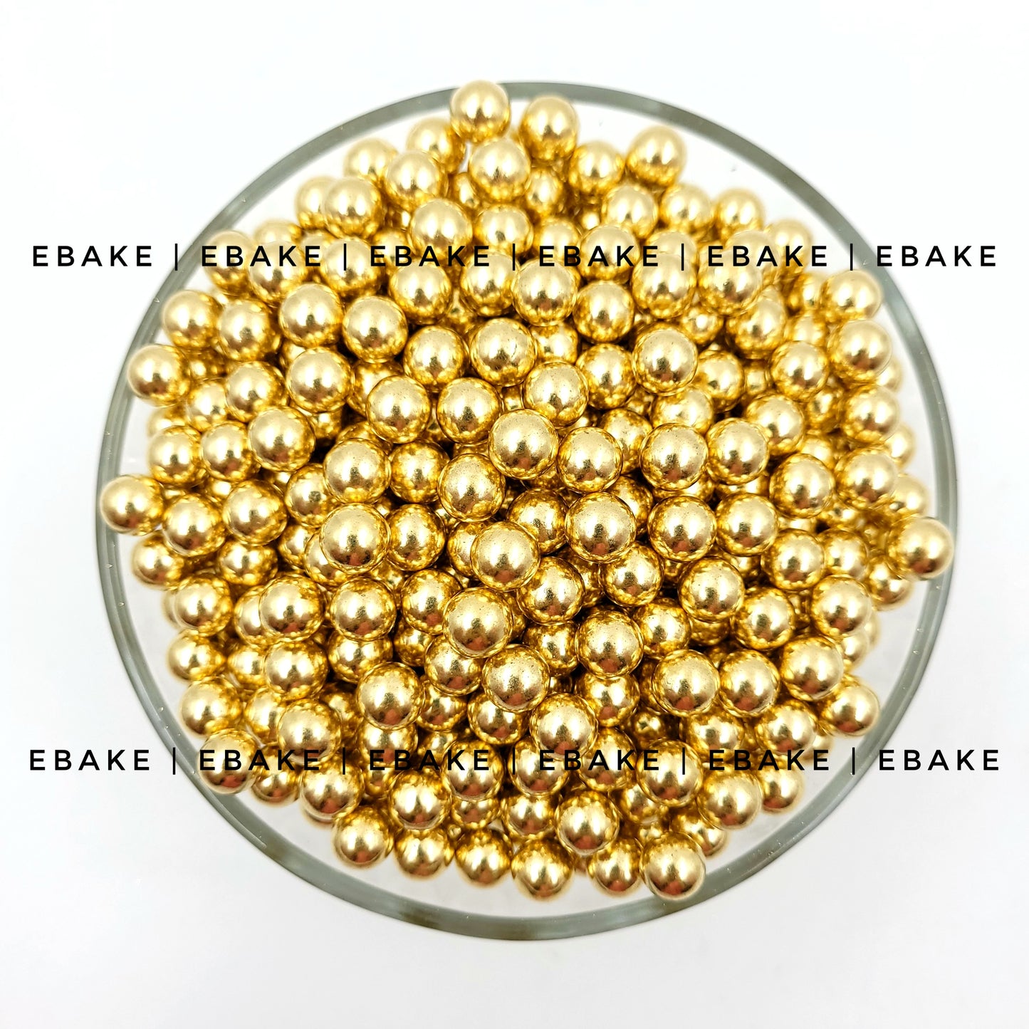Imported Golden Pearl Sprinkles 8 mm Sugar Balls A298