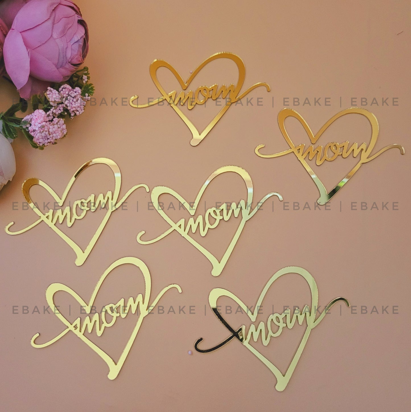 Mom Cutout (Set of 6 Pieces) 3 Inches