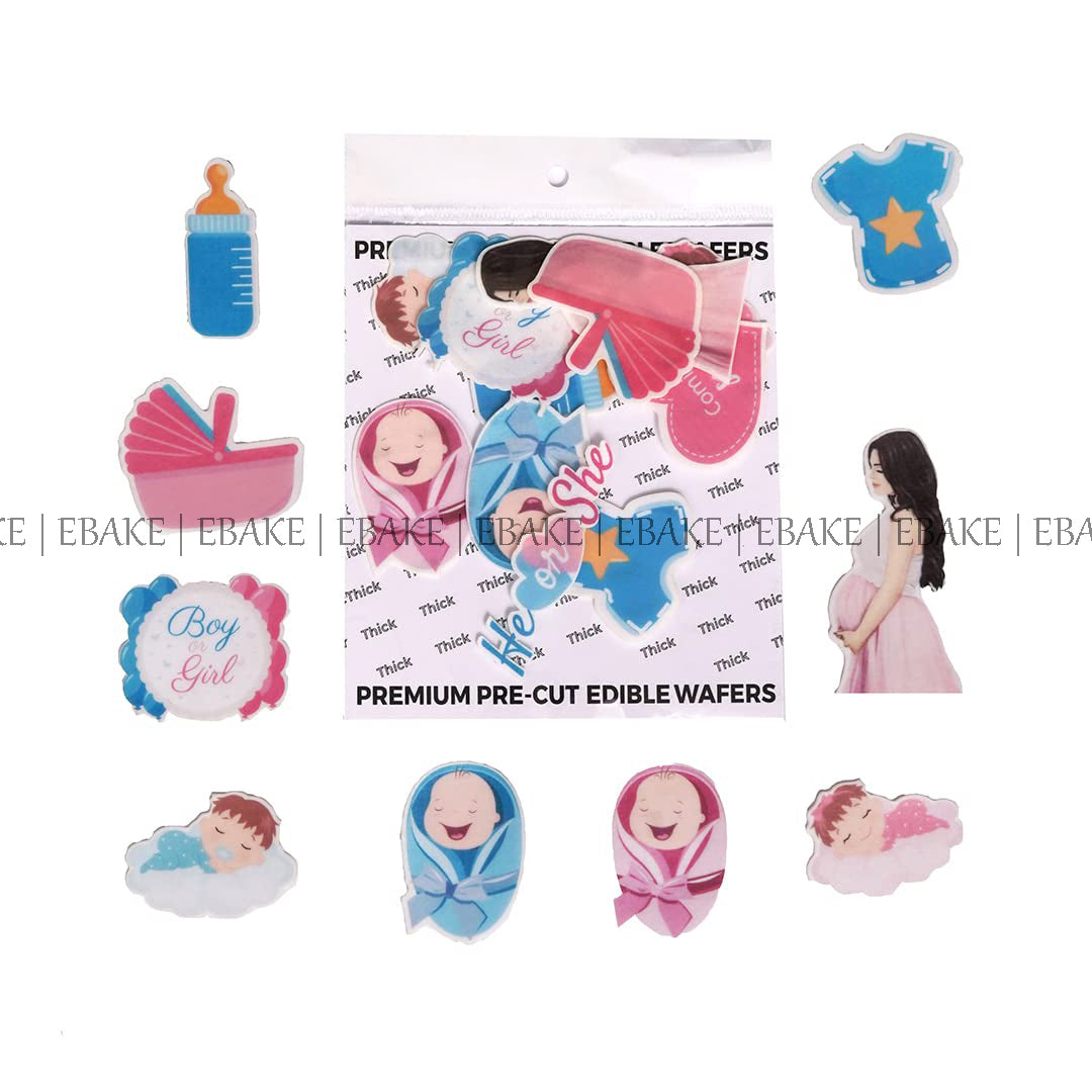 Baby Shower Edible Cake Topper