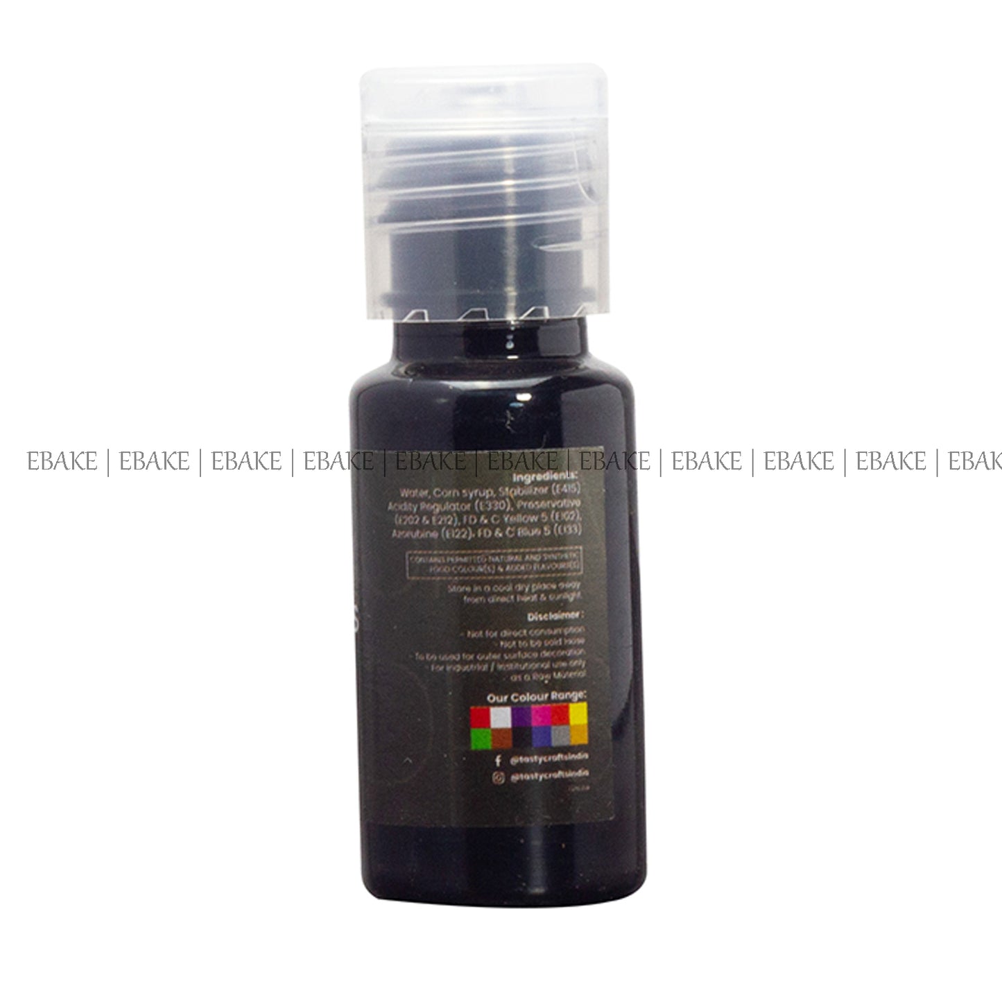 BLACK Edible Concentrated Gel Colour for Cake Decorating - 20g Bottle