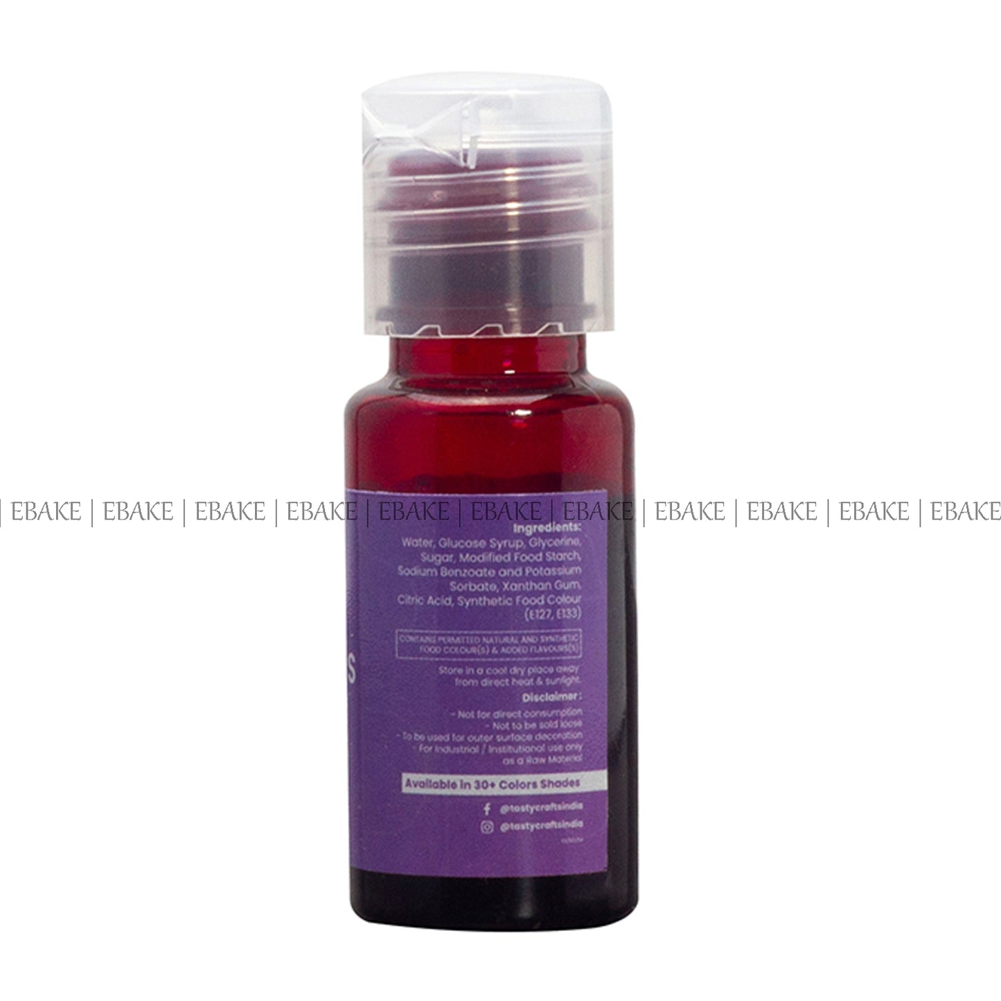 VIOLET Edible Concentrated Gel Colour for Cake Decorating - 20g Bottle