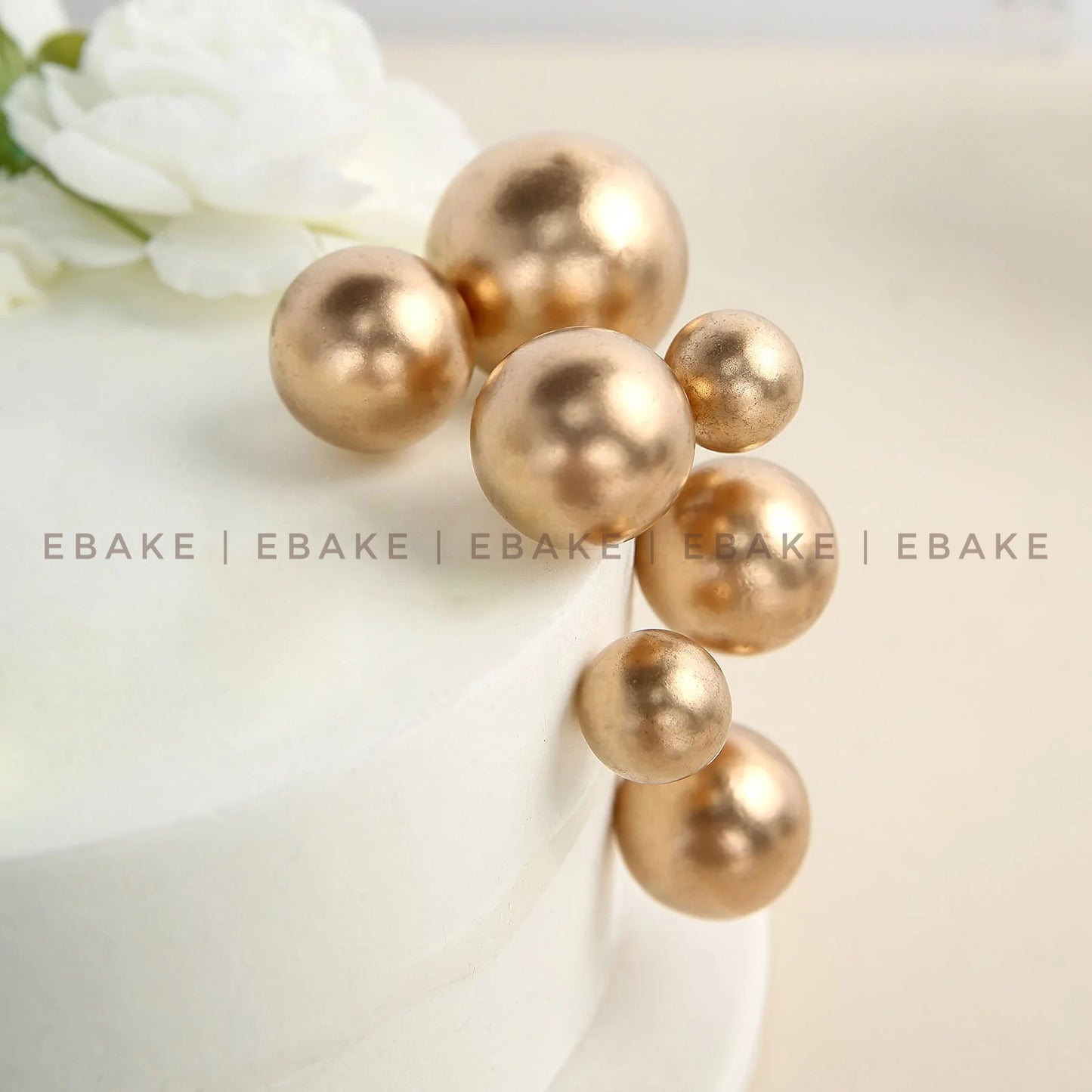 Golden Faux Balls - Set Of 20 Pieces