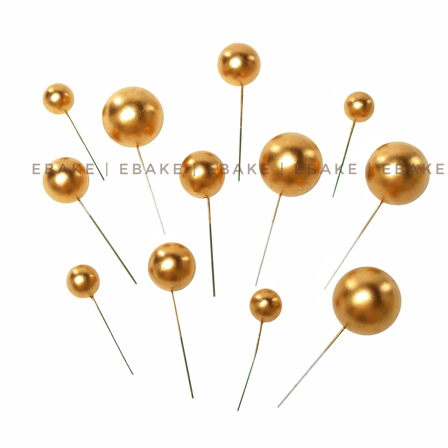 Golden Faux Balls - Set Of 20 Pieces