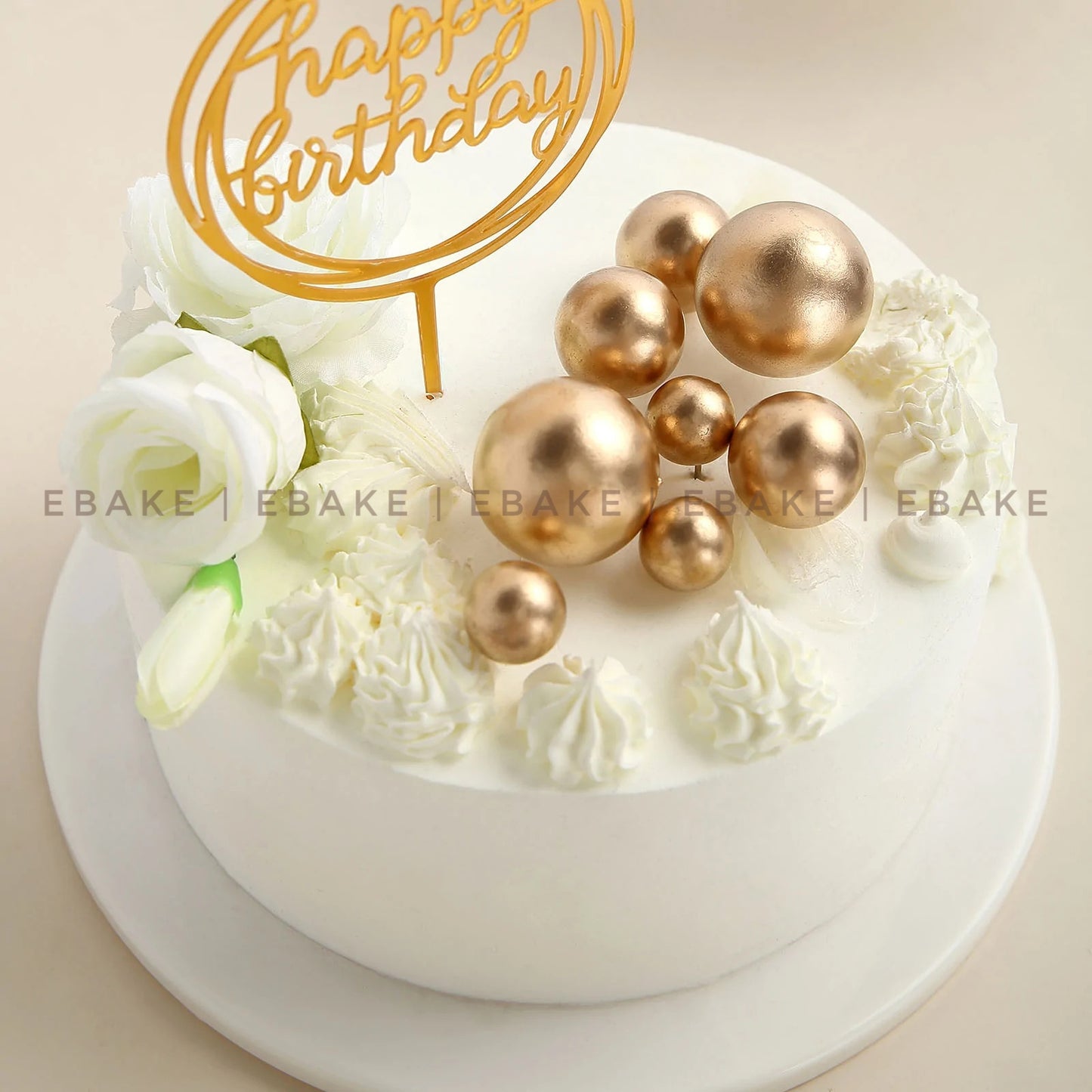 Golden Faux Balls - Set Of 20 Pieces