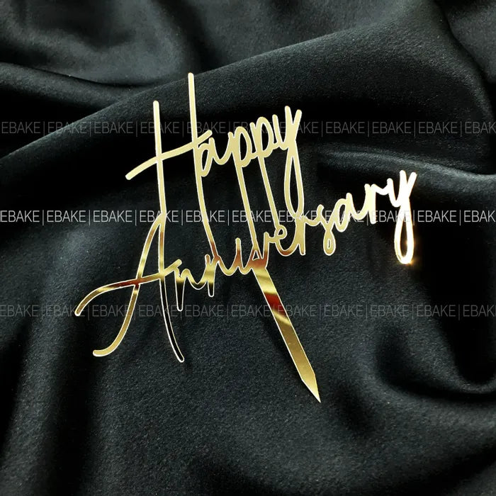 Happy Anniversary Cake Topper