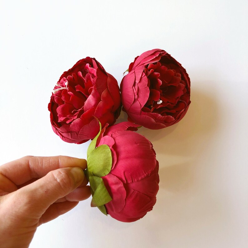 Large Peony - A133 Maroon (Jumbo Peony)
