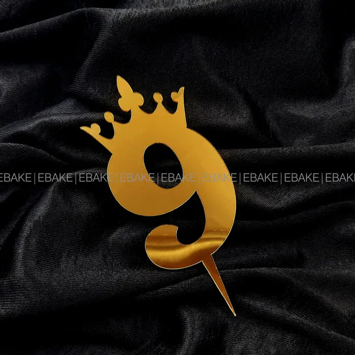 Number 9 Cake Topper 5 Inch