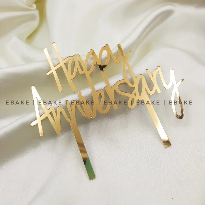 Happy Anniversary Cake Topper
