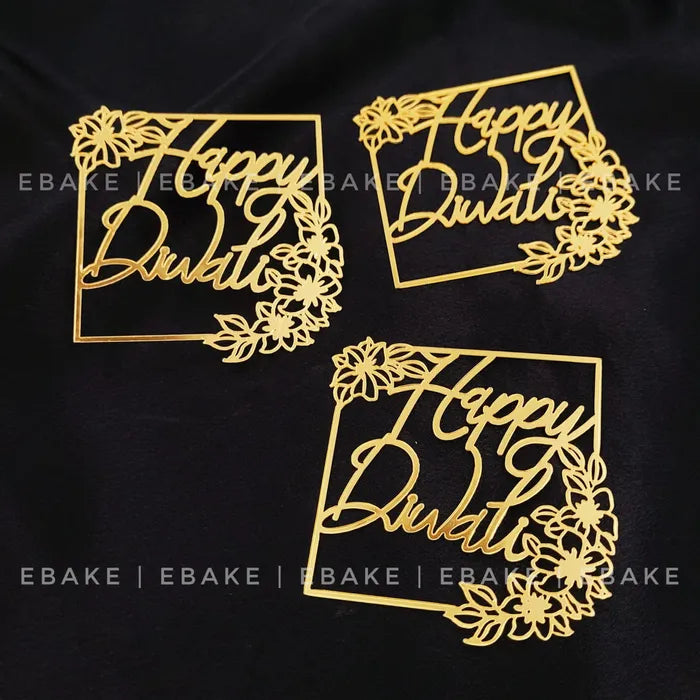 Happy Diwali 3 Inch Cutout (Set of 3) A594