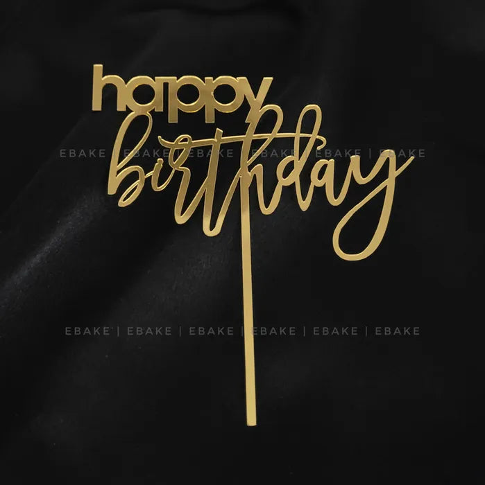 Happy Birthday Cake Topper