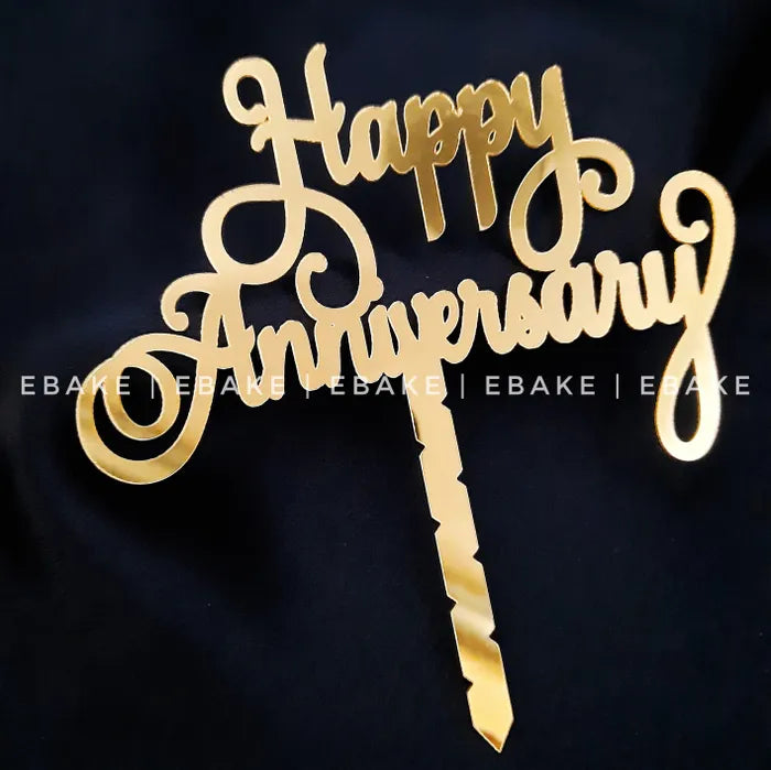 Happy Anniversary Cake Topper