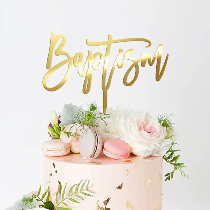 Baptism Cake Topper