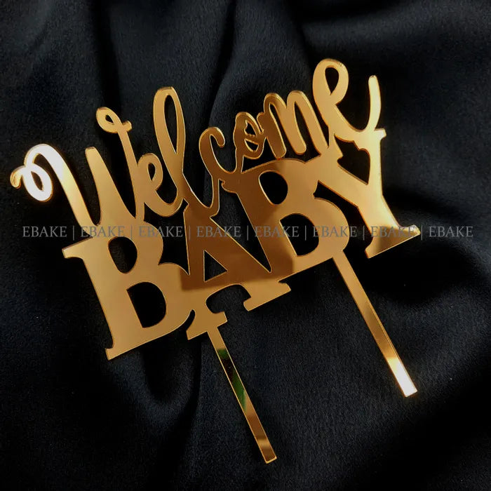 Welcome Baby Cake Topper