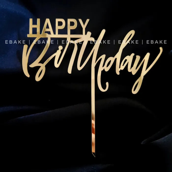 Happy Birthday Cake Topper