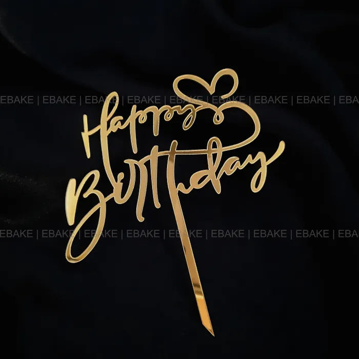 Happy Birthday Cake Topper