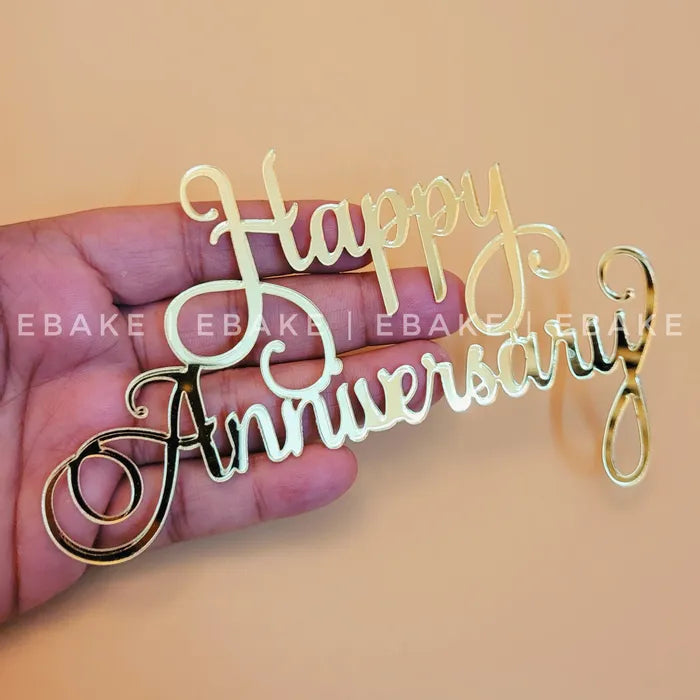 Happy Anniversary Cutout (Cake Charm)