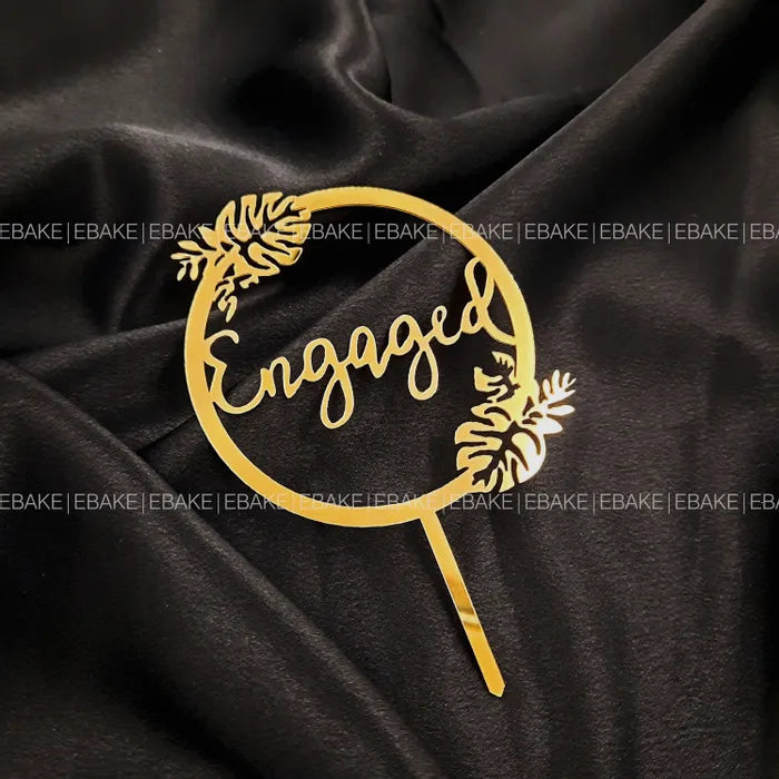 Engaged Cake Topper