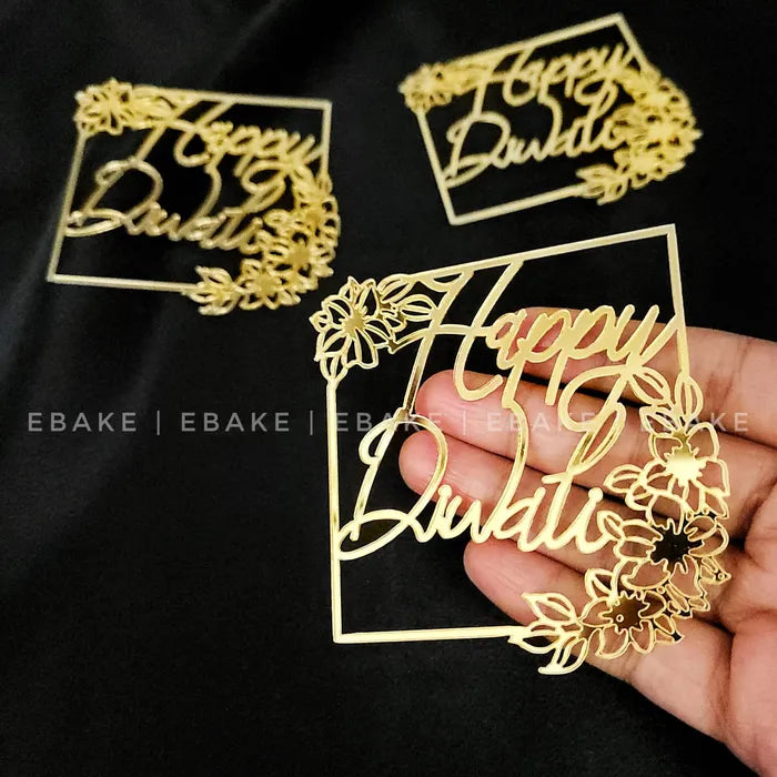 Happy Diwali 3 Inch Cutout (Set of 3) A594