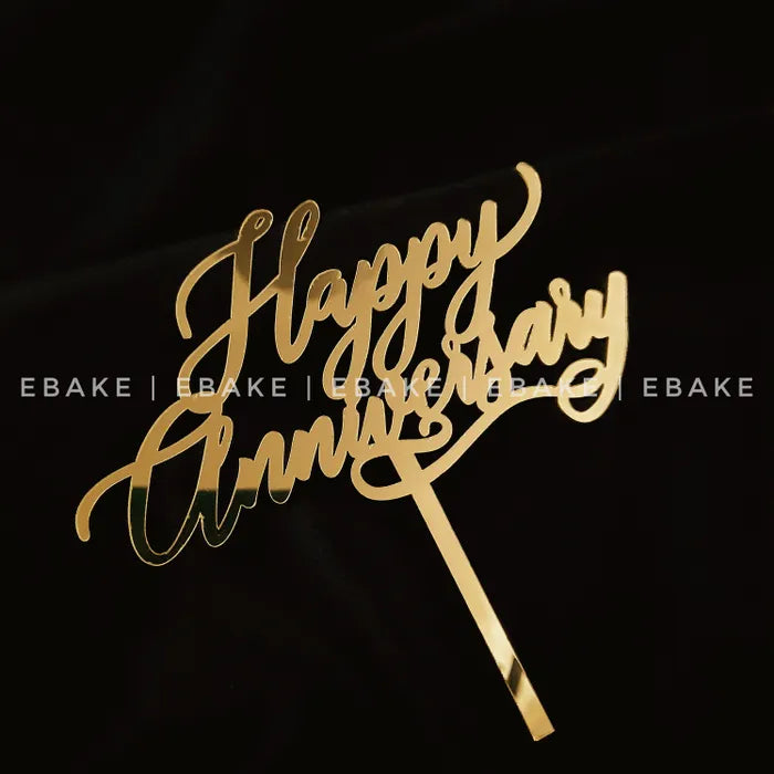 Happy Anniversary Cake Topper