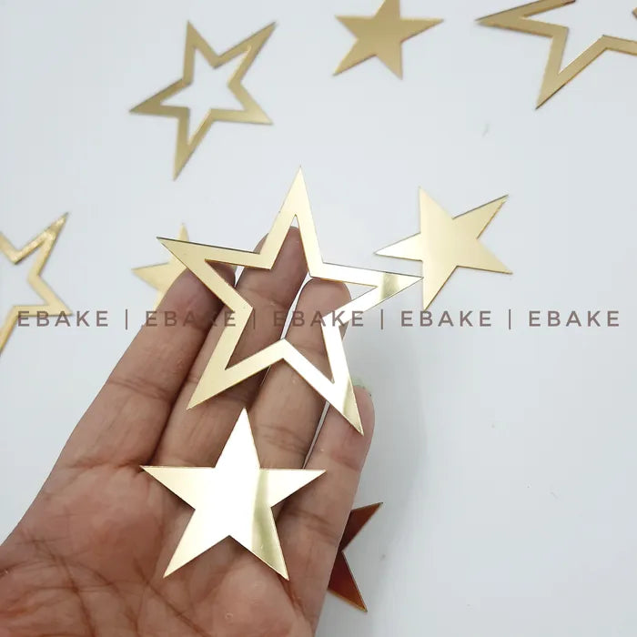 Acrylic Stars Set Of 10 Pieces