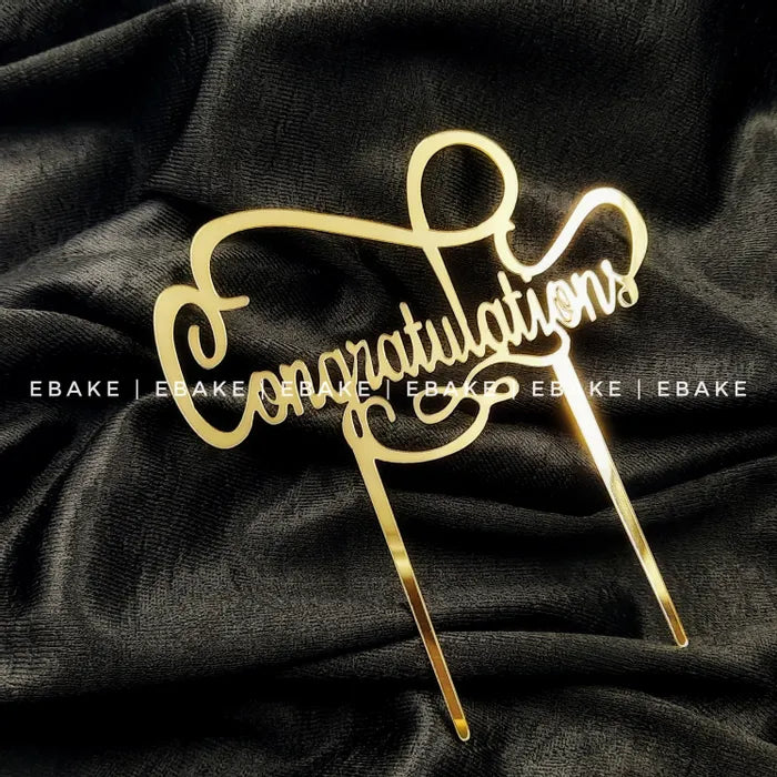 Congratulations Cake Topper
