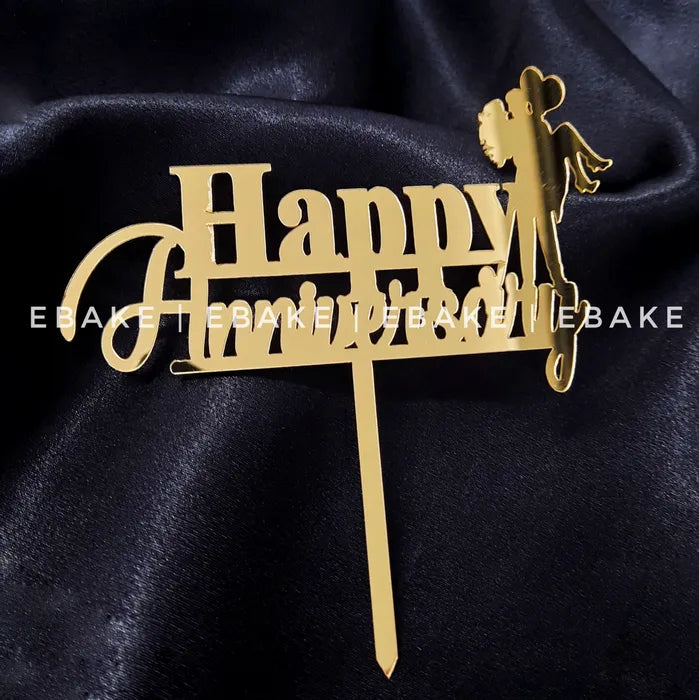 Happy Anniversary Cake Topper